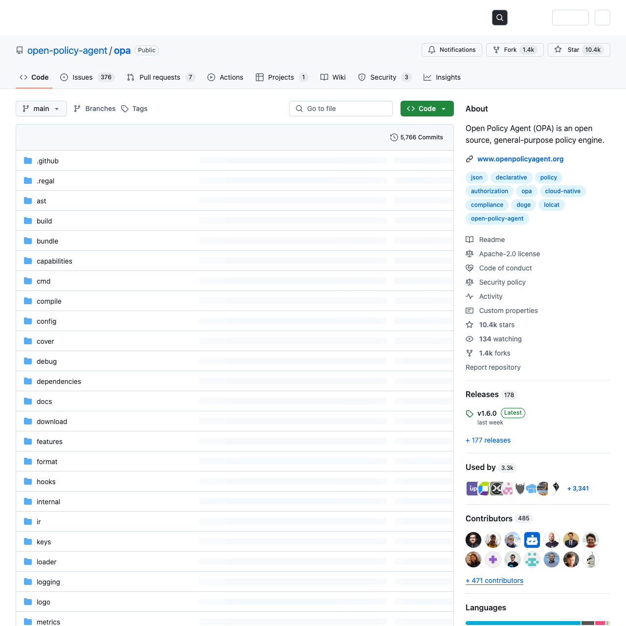 GitHub 项目截图