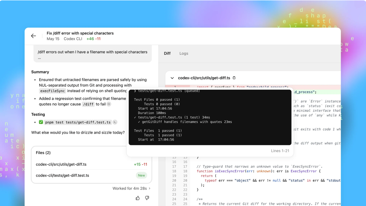 Codex CLI 欢迎界面